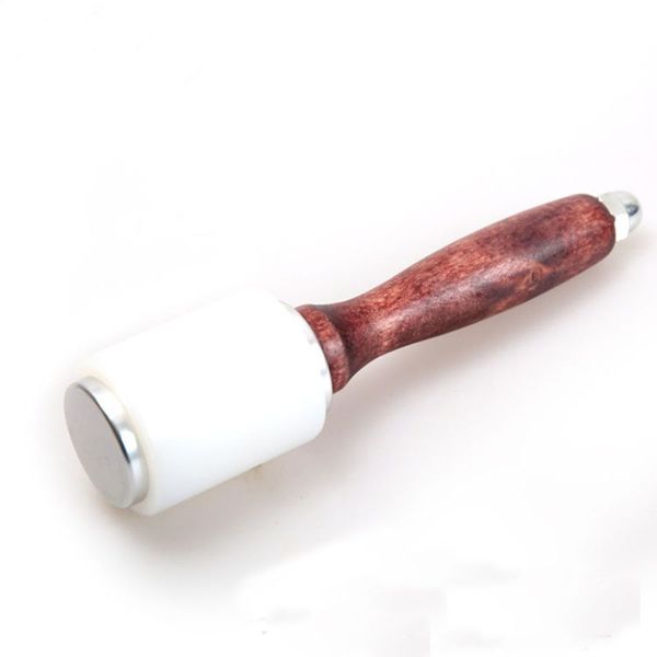 

brand new wooden handle leathercraft carving hammer durable nylon hammer with perfect natural wood handle cobbler tool diy