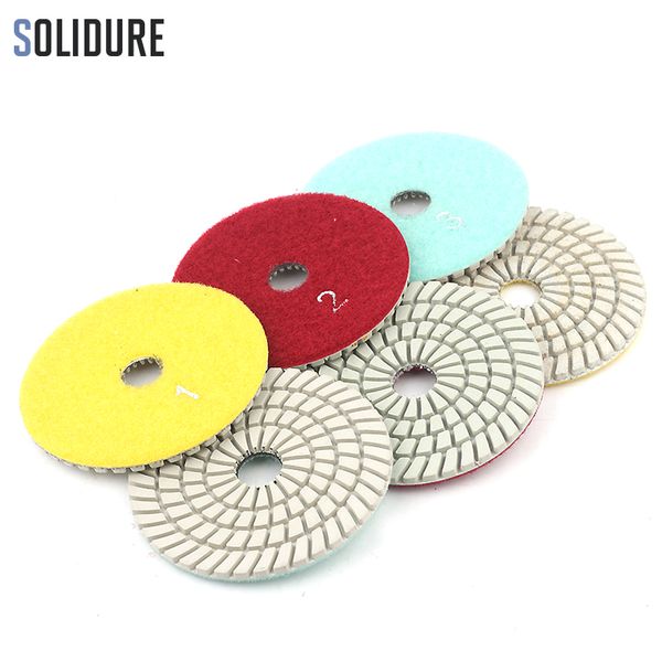 

3pcs/set 100mm 4 inch wet diamond 3 step polishing pads for granite,marble and engineered stone