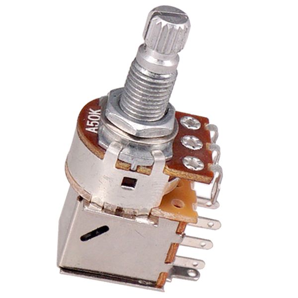 

long split shaft audio taper push pull potentiometers - choice of a50k/ b50k/ b100k