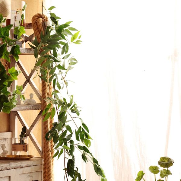 

170cm wedding ceiling winding road layout rattan l window decoration artificial flowers willow vine faux foliage wreath