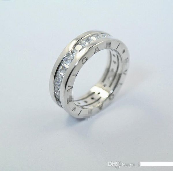 

luxury jewelry real 925 sterling silver princess cut white z cz diamond eternity letter ring women wedding band ring for lover's gi, Slivery;golden