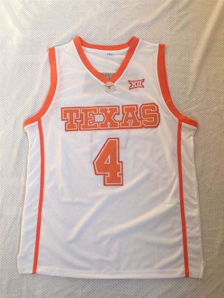 

ncaa texas longhorns #4 mohamed bamba college basketball jerseys - white, Black
