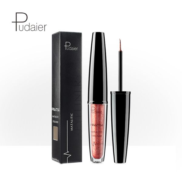 

pudaier metal sparkly liquid eyeliner pencil pen waterproof eyes makeup cosmetic