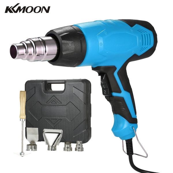 

kkmoon 2000w ac220v electric heat gun handheld air gun dual temperature controlled adjustable tool set with 4pcs nozzles