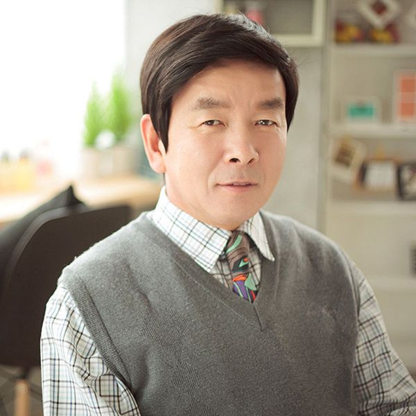 2019 Men S Wig True Hair Short Hair Father S New Hair Set