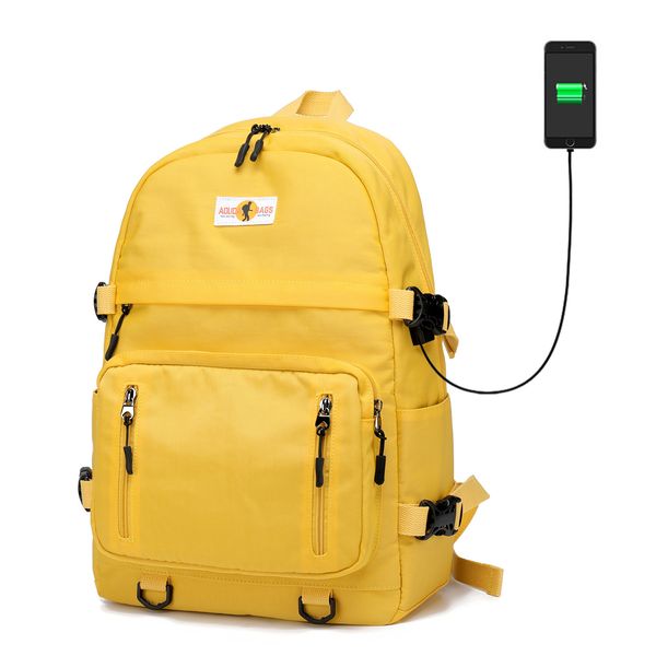 

2019 new nylon student schoolbag female korean campus student backpack schoolbag male backpack travel leisure bag