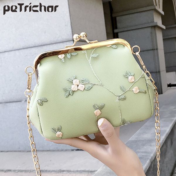 

petrichor vintage mini shell women crossbody bag ladies long chain shoulder messenger bags small pu& lace handbag female purses