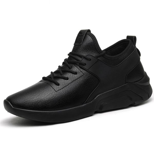 

casual shoes men breathable sneakers adults masculino new trend fashion lace up color matching zapatilla, Black