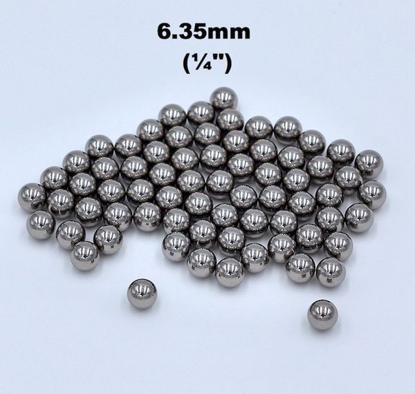 

1/4'' (6.35mm) 304 stainless steel balls g100 for bearings, pumps, valves, sprayers, used in foodstuff, aerospace and military ind
