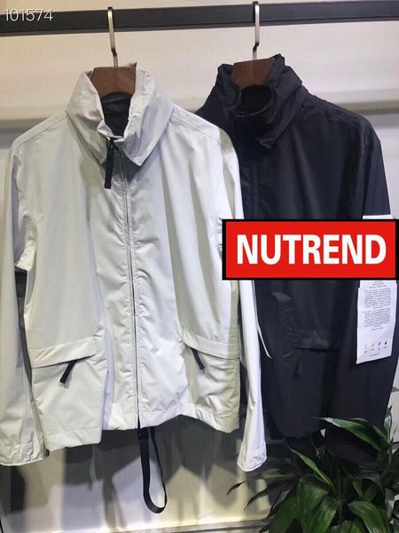 

men's designer coats luxury zipper multi function tide brand folding storage bag casual couple armband logo wide coat, Black;brown