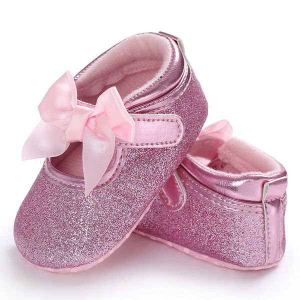 

telotuny baby infant kids girl soft sole crib toddler newborn shoes comfortable crib shoes pu leather s3feb28