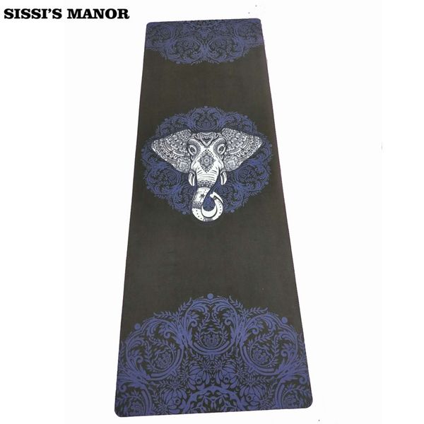 

folding natural rubber yoga mat eco-friendly slip-resistant yoga mat for fitness gym elephent head
