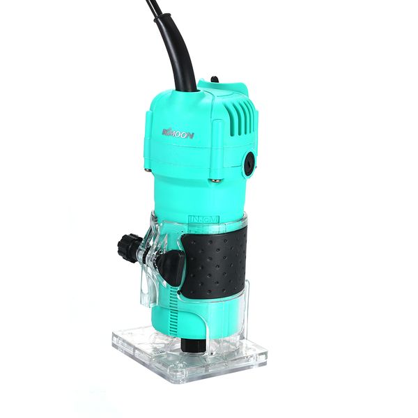 

800w 35000rmp 6.35mm blue electric hand wood trimmer woodworking laminate router joiners carving machine wood router