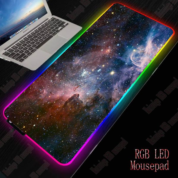 Xgz Starry Sky Gaming Rgb Large Mouse Pad Gamer Big Mouse Mat