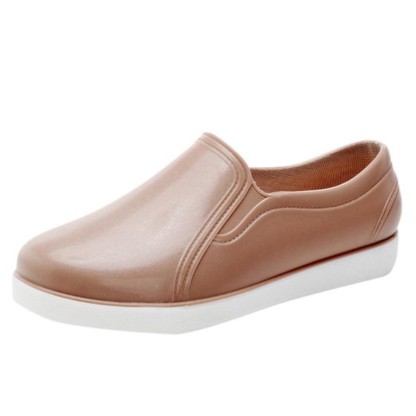 

women's low-solid color soft bottom comfortable shoes retro nurse shoes, Black