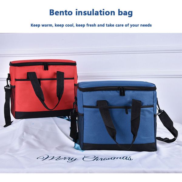 

2020 new fashion portable insulated lunch bag large school camping lunchbox cooler thermal bags, Blue;pink