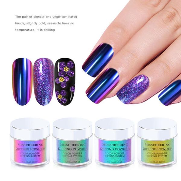 

sell 10ml glitter dipping nails infiltration s for nails art gradient french manicure uv gel pigment, Silver;gold