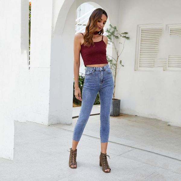 

2020 женские джинсы винтаж высокая талия прямые джинсы брюки для женщин уличная одежда свободные женские джинсовые пуговицы дамы, Blue