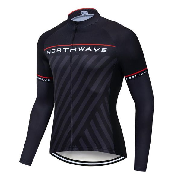 

2019 new nw long sleeve pro cycling jerseys men mtb bike clothing bicycle maillot equipacion ropa ciclismo, Black