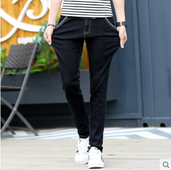 

blue jeans trousers han edition male leg man