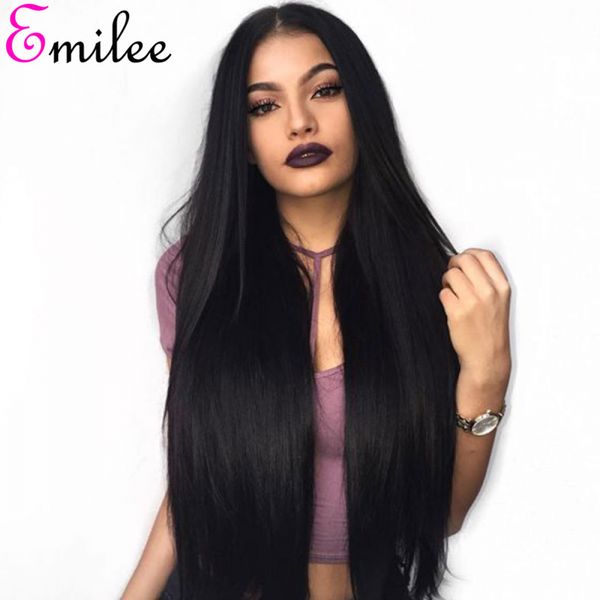 Emilee 360 Lace Wig Straight Human Remy Hair Lace Front Wigs For