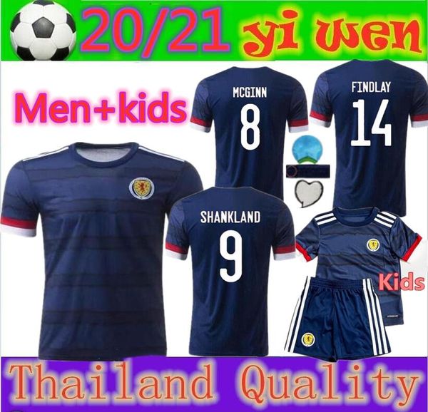 

2020 scotland soccer jerseys home bobertson 2 fraser 11 armstrong 18 burke 9 ccgregor 10 forrest 7 19 20 kids child jersey football shirts, Black;yellow