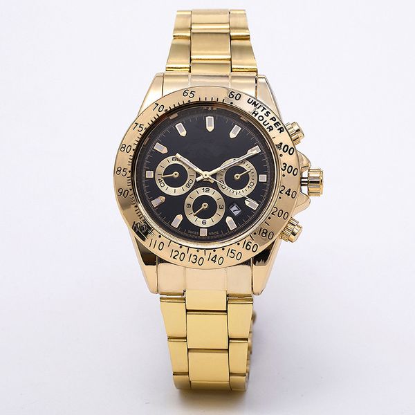 

2020 styles relogio masculino mens watches luxury dress designer fashion black dial calendar gold bracelet folding clasp master male, Slivery;brown