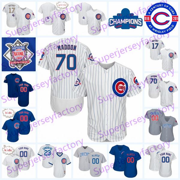 

Men Women Youth Cubs Jersey Javier Baez Chicago Kris Bryant Anthony Rizzo Happ Zobrist Schwarber Contreras Bote Sosa Lee Grace Lester Hamels