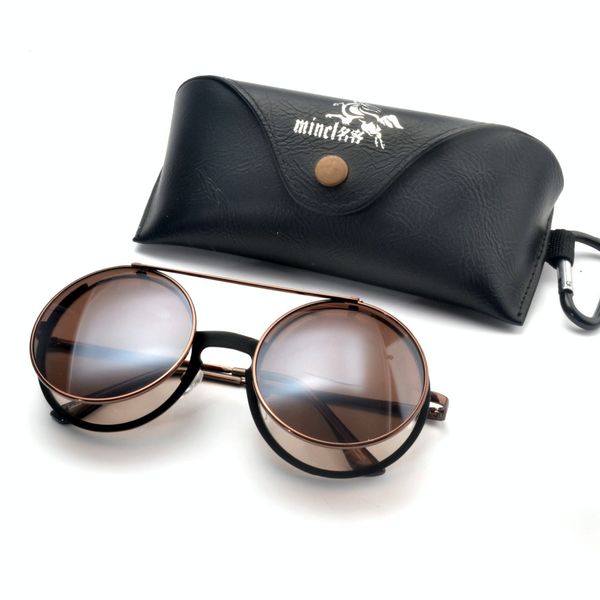 

2019 new fashion vintage brand designer pilot style flip up lens sunglasses men classic driving brand design punk sun glasses nx, White;black