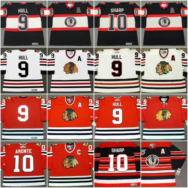 

Chicago Blackhawks 9 BOBBY HULL 1930's PATRICK SHARP 1930's AT STAPLETON 1967 TONY AMONTE 2001 TOM LYSIAK 1981 ZHAMNOV Vintage Hockey Jersey
