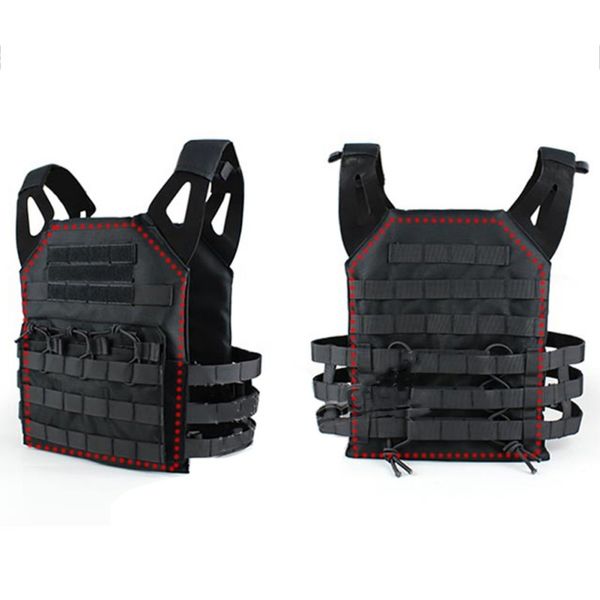 

eva 2pcs tactical soldier body support vest accessories resistant to 1200fps impact, Camo;black