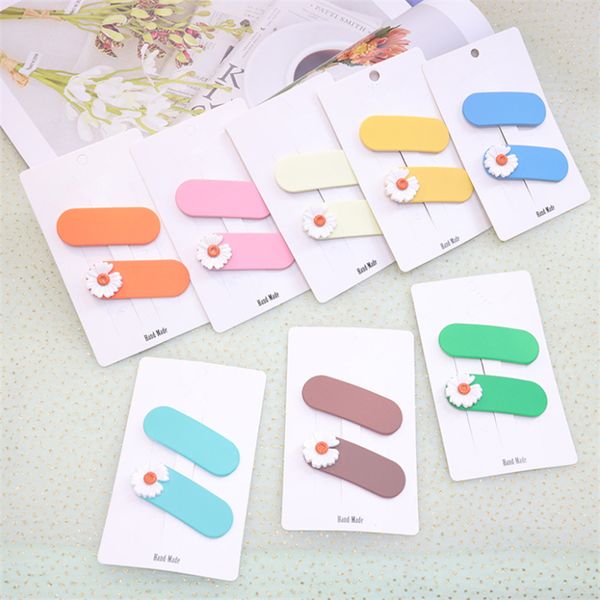 

10pair/lot cute small fresh daisy bb clip fashion simple children headdress hairpins girl princess beautiful hair accessories, Slivery;white