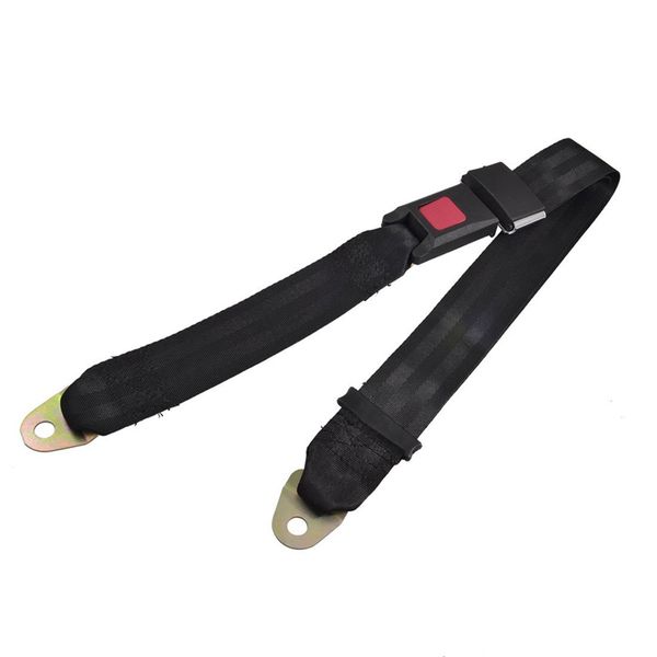 

black adjustable two point auto car safety seat belt lap seatbelt