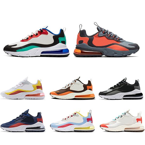 

react designer men women running shoes chassures bauhaus optical white black fashion trainer sports sneakers zapatos size 36-47