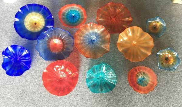 

multi color murano flower arts lamp hanging plates wall art for home and l decoration