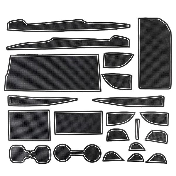 

automotive plastic white luminous non-slip door mat for camry 18-19 models