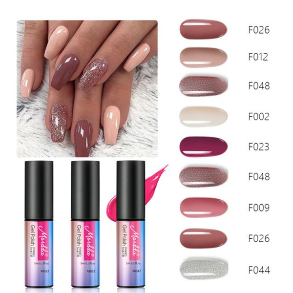 

professional nail gel polish nail art salon 60 color 5ml soak off organic uv led gel varnish, Red;pink