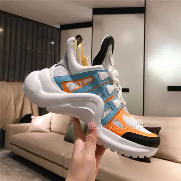 

luxury designer new arrival men women casual shoes fashion sneakers party platform shoes arch walking chaussures sneakers, Black