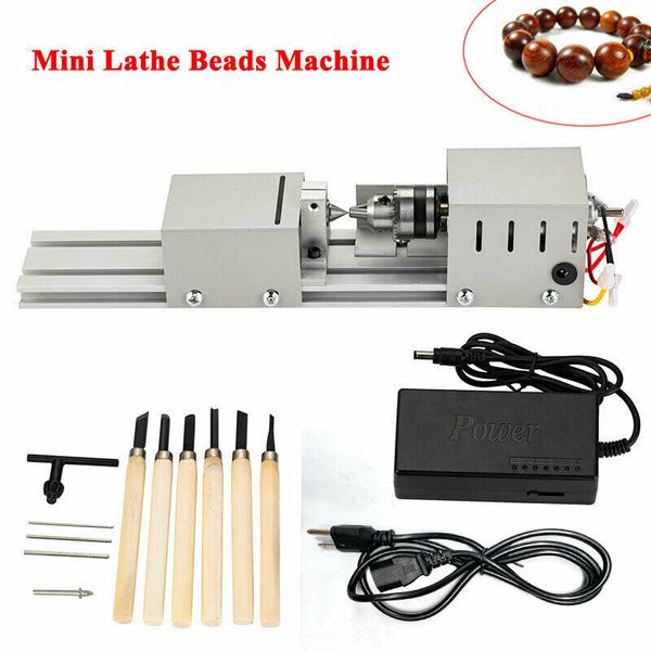 

100w 12-24v mini lathe beads polisher machine woodworking craft diy rotary set