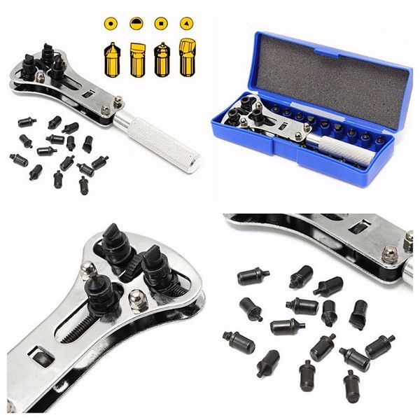 

watch case opener adjustable screw back remover wrench watch repair tool battery changing tools saat tamir aletleri