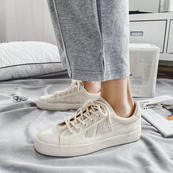 

the new spring 2020 men canvas shoes to help low tide korean students wild casual shoes breathable lazy board, Black