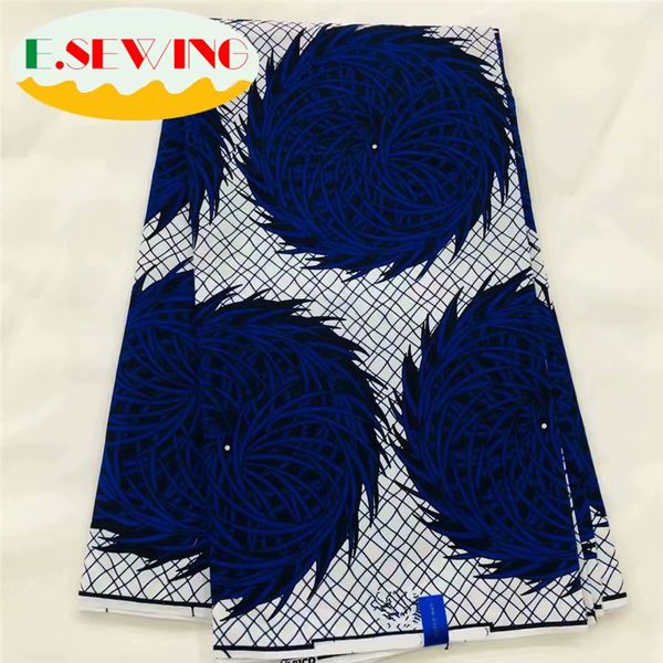 

ankara african wax print fabric nigeria ghana fabric 6 yards cotton kenet style for african dress 051517, Black;white