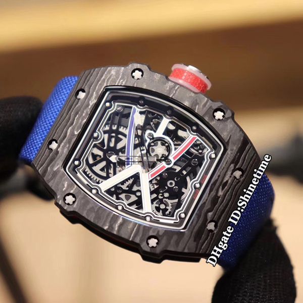 

edition rm 67-02 sprint wayde van niekerk ntpt carbon fiber case skeleton dial miyota automatic rm67-02 mens watch nylon sport watches