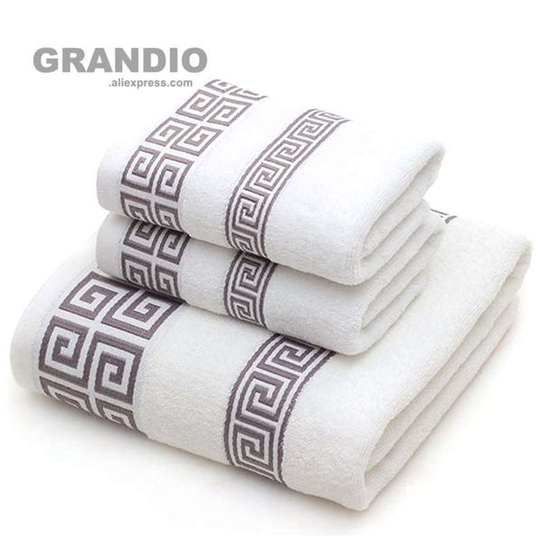 

bathroom towel set for adults 100% cotton bath towel geometric face towels hand terry washcloth absorbent travel sport