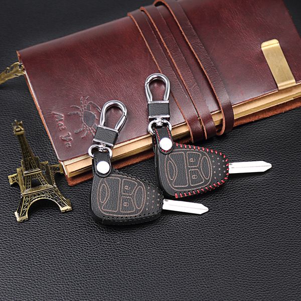 

car styling for chrysler 300 pt cruiser leather key holder sebring dodge sport nitro wrangler compass 2 button