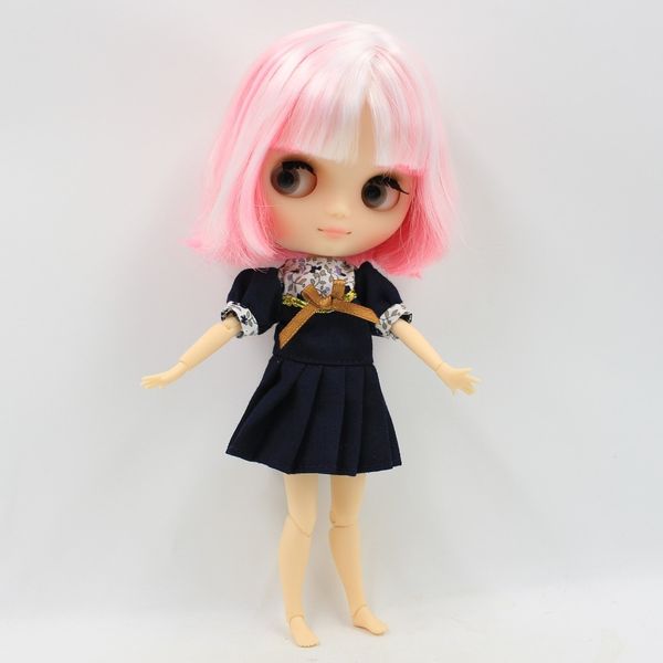 

middie blyth doll joint body white mix pink 1/8 20cm bjd gift toy fortune days t200428
