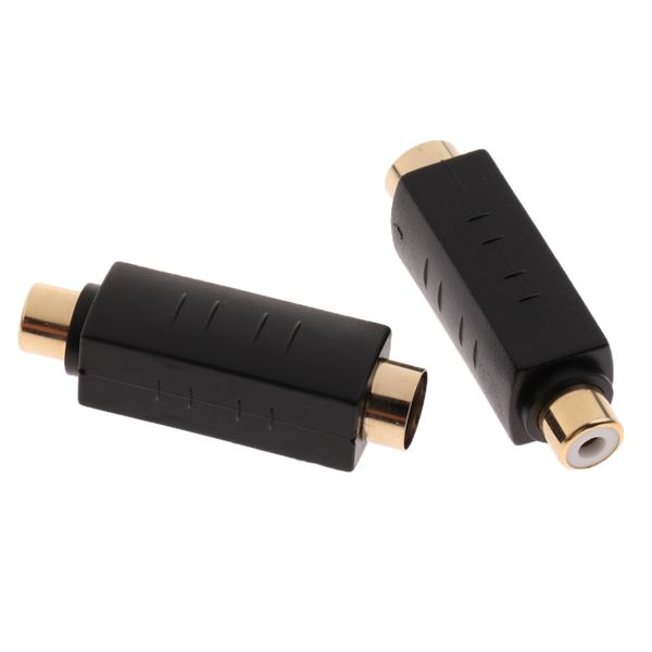 

rca female composite video to s-video female adapter connector gold plated