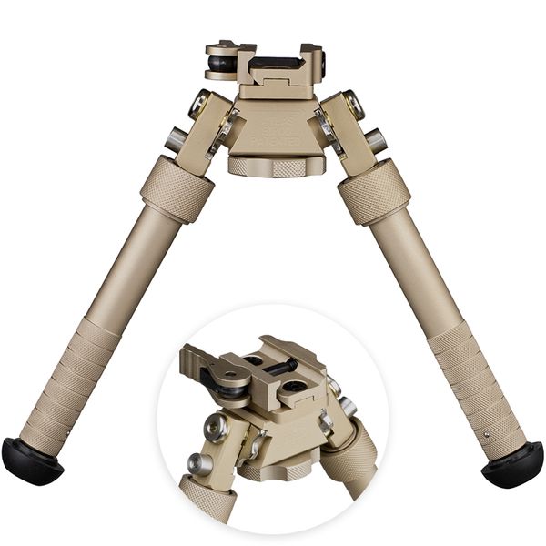 Yeni BT10-LW17 V8 Atlas 360 Derece Ayarlanabilir Hassasiyet Bipod QD Montaj Tüfek Avı Mount Dark Earth de DE