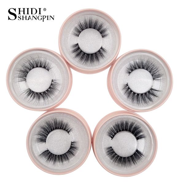 

shidishangpin 10-15mm 3d mink lashes fluffy full strip lashes 3d mink eyelashes natural long party makeup eyelash extensions mink lashes