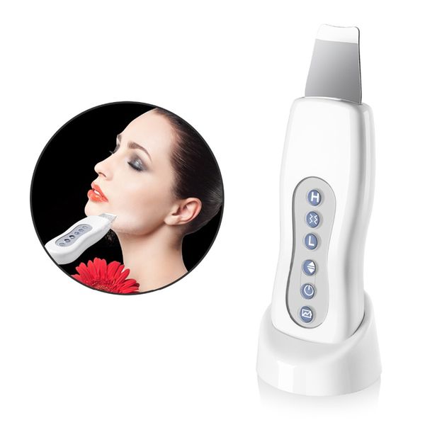 Analisador ultra-sônico da face do analisador de pura limpador de pele limpa clean craçadinho Acne Remoção Facial Massager Exfoliating Machine